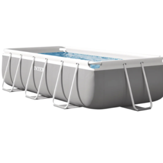 Piscina Estructural Rectangular INTEX Prism Frame 3m x 1.75m x 80cm, 3.539L, con Bomba y Escalera