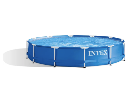Piscina Estructural Redonda INTEX Metal Frame, 366 x 76 cm, 6.503L, con Bomba