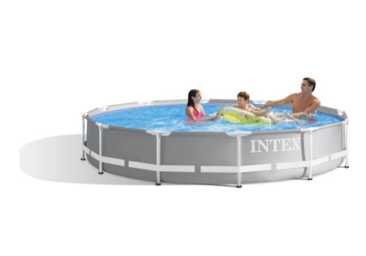 Piscina Estructural Redonda Prism Frame INTEX 366 x 76 cm, 6.503L, con Bomba