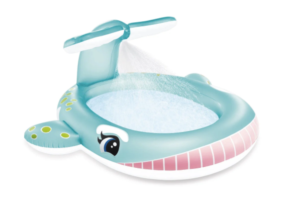 Piscina Inflable con Aspersor INTEX Ballena