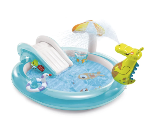 Piscina Centro de Juegos Gator INTEX con Tobogan y Pulverizador