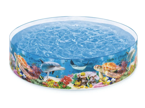 Piscina Semi Rígida INTEX Deep Blue Sea Snapset 244 x 46 cm, 2.040L